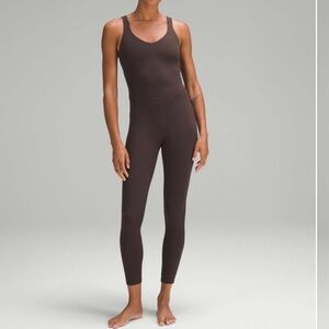 Lululemon Sz 8 Align Bodysuit 25” in Espresso